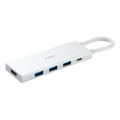 Xiaomi XMDS05YM replicatore di porte e docking station per laptop Cablato USB 3.2 Gen 1 (3.1 Gen 1) Type-A + Type-C Bianco