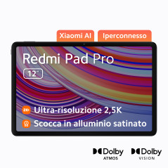 Xiaomi Redmi Pad Pad Pro Qualcomm Snapdragon 128 GB 30,7 cm (12.1") 6 GB Wi-Fi 6 (802.11ax) Android 14 Blu