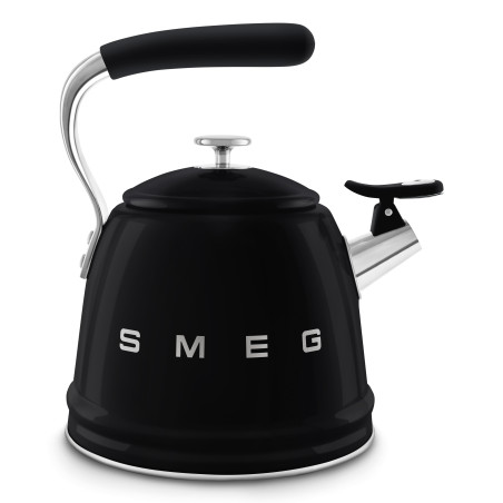 Smeg Bollitore con fischio 50's Style - Nero LUCIDO - WKF01BL