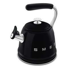 Smeg Bollitore con fischio 50's Style - Nero LUCIDO - WKF01BL