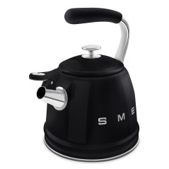 Smeg Bollitore con fischio 50's Style - Nero LUCIDO - WKF01BL
