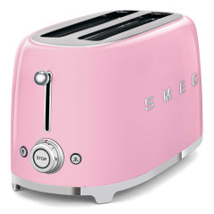 Smeg Tostapane 50's Style – Rosa LUCIDO 2x4 – TSF02PKEU