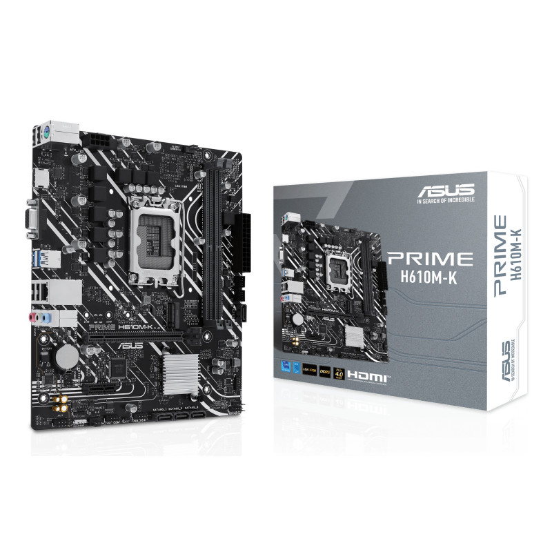ASUS Prime H610M-K Intel H610 LGA 1700 micro ATX ASUS Prime H610M-K Intel H610 LGA 1700 micro ATX