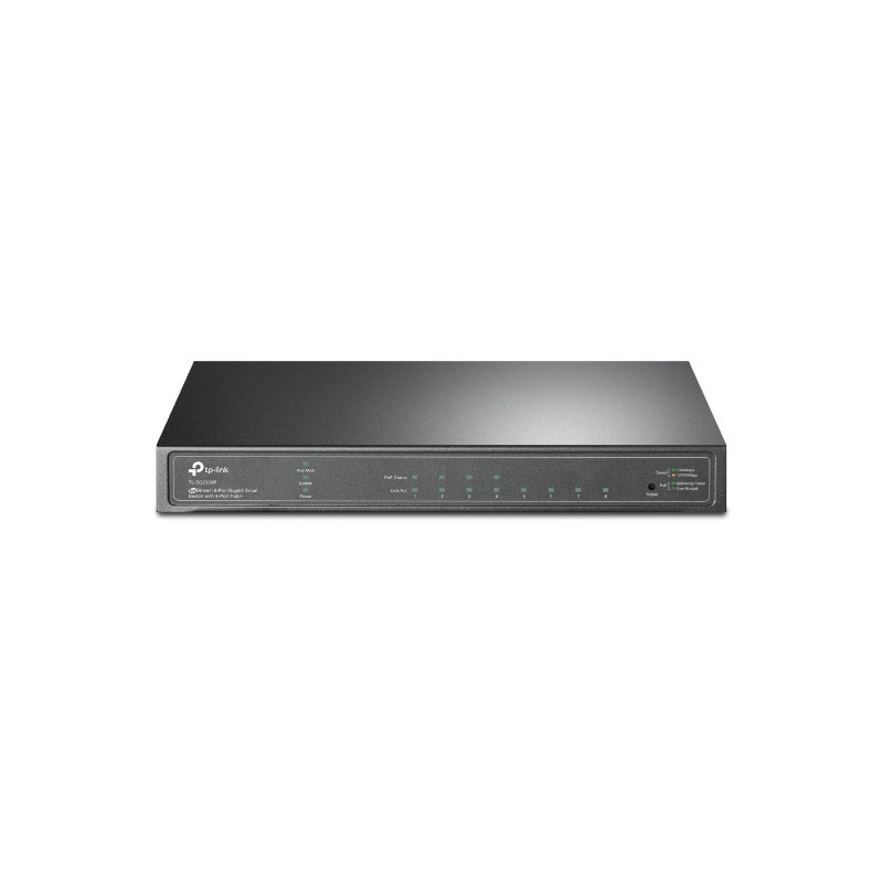 TP-Link JetStream TL-SG2008P switch di rete Gestito L2/L2+ Gigabit Ethernet (10/100/1000) Supporto Power over Ethernet (PoE) TP-Link JetStream TL-SG2008P switch di rete Gestito L2/L2+ Gigabit Ethernet (10/100/1000) Supporto Power over Ethernet (PoE)