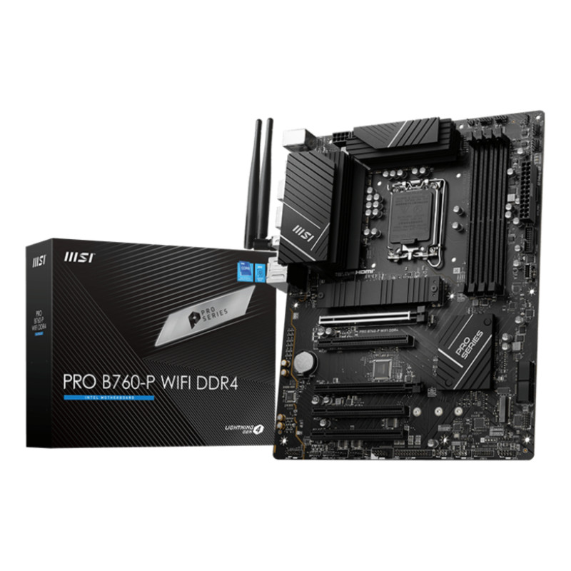 MSI PRO B760-P WIFI DDR4 scheda madre LGA 1700 ATX MSI PRO B760-P WIFI DDR4 scheda madre LGA 1700 ATX