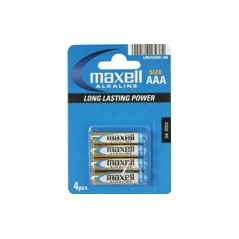 Maxell Battery Alkaline LR-03 AAA 4-Pack Batteria monouso Alcalino