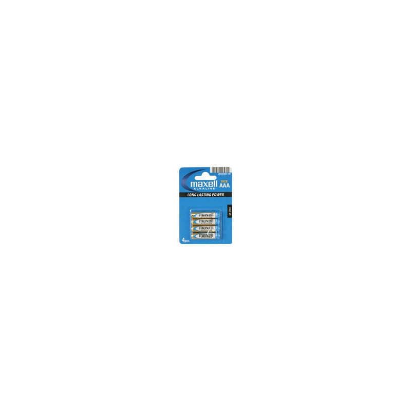 Maxell Battery Alkaline LR-03 AAA 4-Pack Batteria monouso Alcalino Maxell Battery Alkaline LR-03 AAA 4-Pack Batteria monouso Alcalino