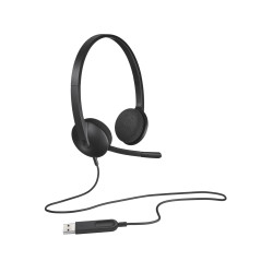 Logitech 981-000475 cuffia e auricolare Cablato A Padiglione Ufficio USB tipo A Nero