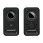 Altavoces logitech z150 2.0 -  negros -  6w
