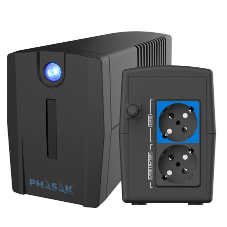 Phasak PH 7210 gruppo di continuità (UPS) A linea interattiva 1,06 kVA 600 W 2 presa(e) AC