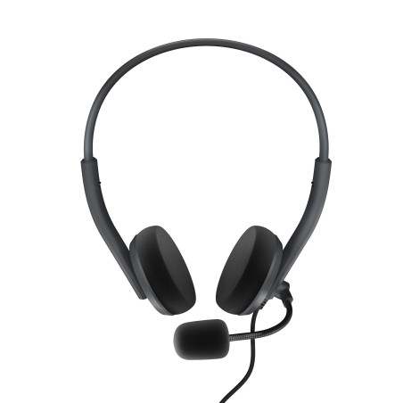 Auriculares micro energy sistem office 2 anthracite supraural -  30mm -  cable 150cm -  jack 3.5mm -  antipop -  20hz