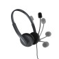Auriculares micro energy sistem office 2 anthracite supraural -  30mm -  cable 150cm -  jack 3.5mm -  antipop -  20hz