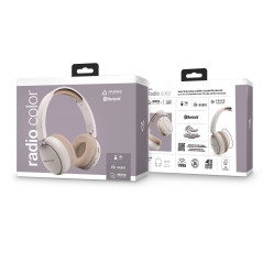 Energy Sistem Radio Color Auricolare Wireless A Padiglione Musica e Chiamate USB tipo-C Bluetooth Beige
