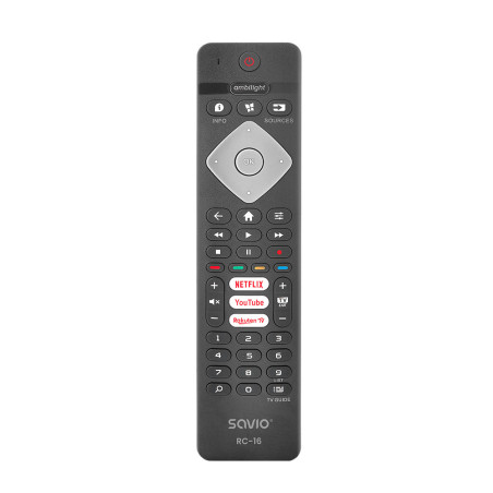 Savio RC-16 telecomando IR Wireless TV, Sintonizzatore TV, Set-top box TV Pulsanti