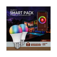 Muvit MIOPAK007 soluzione di illuminazione intelligente Lampadina intelligente Wi-Fi 9 W