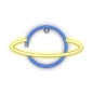 Forever Light Neon LED Light SATURN yellow blue Bat + USB FLNE11 Figura luminosa decorativa Forever Light Neon LED Light SATURN yellow blue Bat + USB FLNE11 Figura luminosa decorativa