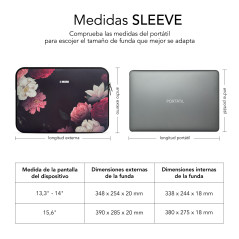 SUBBLIM SUBLS-SKIN151 borsa per laptop 39,6 cm (15.6") Custodia a tasca Multicolore