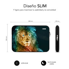 SUBBLIM SUBLS-SKIN103 borsa per laptop 35,6 cm (14") Custodia a tasca Multicolore