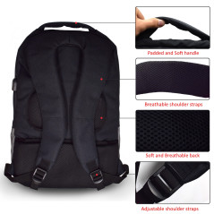 Ewent EW2529 borsa per laptop 43,9 cm (17.3") Zaino Nero