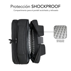 SUBBLIM MOCHILA TRAVELLER AIR PADDING 15.6'' GREY zaino Zaino casual Grigio Poliestere
