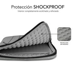 SUBBLIM SUBLS-AP36051 borsa per laptop 39,6 cm (15.6") Custodia a tasca Grigio
