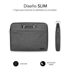 SUBBLIM SUB-LS-1BS0101 borsa per laptop 39,6 cm (15.6") Custodia a tasca Grigio