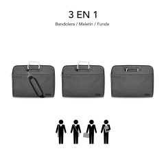 SUBBLIM SUB-LS-1BS0101 borsa per laptop 39,6 cm (15.6") Custodia a tasca Grigio