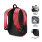 Mochila subblim urban lock backpack para portatil 16 pulgadas rojo