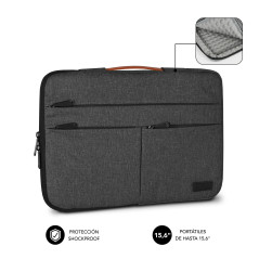 Funda subblim air padding 360 sleeve para portatil 15.6 pulgadas dark grey