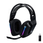Auricular con microfono logitech g g733 gaming wireless inalambrico negro