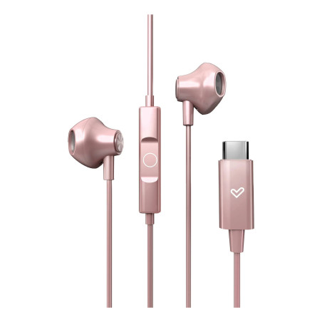 Auriculares energy sistem easypods usb tipo c oro rosa
