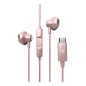 Auriculares energy sistem easypods usb tipo c oro rosa