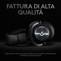Logitech G PRO x Cuffia Gaming Cablata con Microfono Blue VO!CE, DTS Headphone X 7.1 e Driver PRO-G da 50 mm, 7.1 Surround