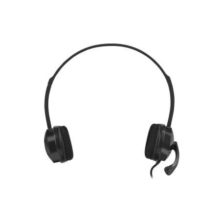 Auriculares natec canary con microfono negros