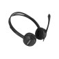 Auriculares natec canary con microfono negros