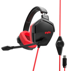 Energy Sistem ESG 4 Surround 7.1 Auricolare Cablato A Padiglione Gaming USB tipo A Nero, Rosso
