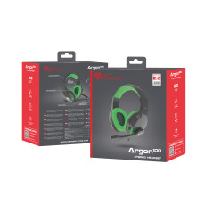 GENESIS ARGON 100 Auricolare Cablato A Padiglione Gaming Nero, Verde