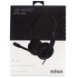 Auriculares nilox microfono control volumen negro alambrico usb