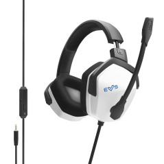 Energy Sistem ESG 3 White Auricolare Cablato Passanuca Gaming Nero, Bianco