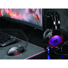 Conceptronic ATHAN U1 Auricolare Cablato A Padiglione Gaming USB tipo A Nero