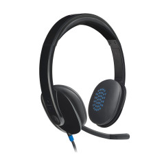 Logitech 981-000480 cuffia e auricolare Cablato A Padiglione Ufficio USB tipo A Nero