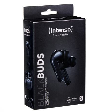 Auriculares bluetooth intenso buds t300a tws con anc negro inalambrico