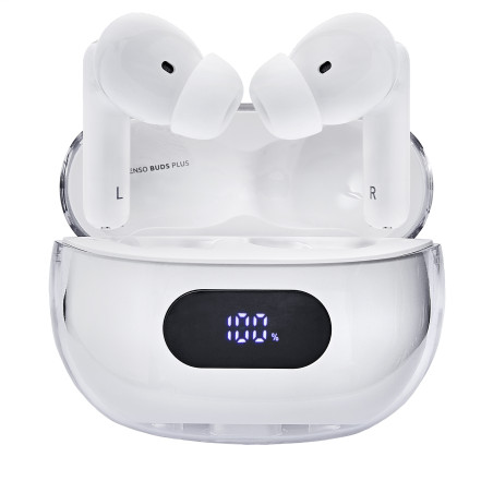 Auriculares bluetooth intenso buds plus tws anc+enc negro