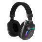 Auriculares gaming hiditec vortex argb inalambrico negro