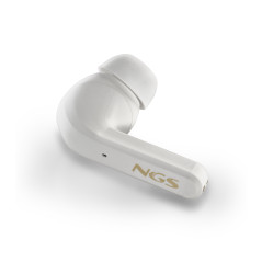 NGS ARTICA TROPHY Cuffie Wireless In-ear Musica e Chiamate USB tipo-C Bluetooth Oro, Bianco