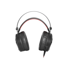 GENESIS Neon 360 Auricolare Cablato A Padiglione Gaming Nero, Rosso