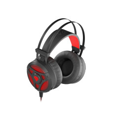 GENESIS Neon 360 Auricolare Cablato A Padiglione Gaming Nero, Rosso