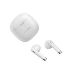 CoolBox AURICULARES BLUETOOTH CON MICROFONO TWS-01 BLANCO Cuffie True Wireless Stereo (TWS) In-ear Musica e Chiamate Bianco