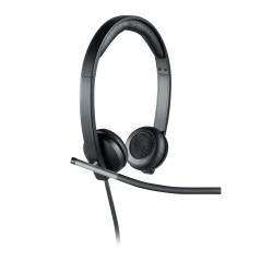 Logitech 981-000519 cuffia e auricolare Cablato A Padiglione Ufficio USB tipo A Nero, Argento