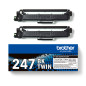 Pack toner brother tn247bktwin negro larga duracion